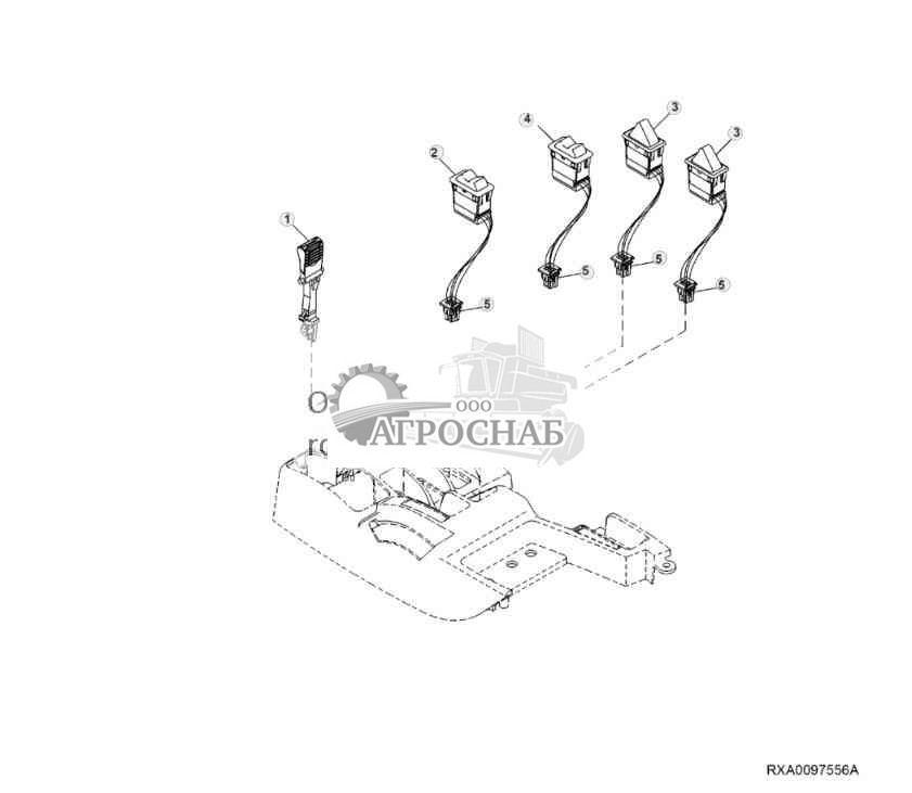 Электрические компоненты подлокотника 